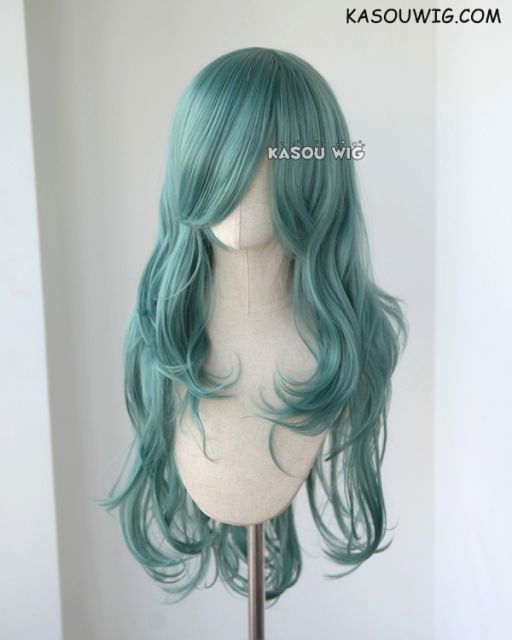 Tokyo Ghoul Eto Takatsuki Sen / Bleach Nelliel 85cm long layers grayish green cosplay wig