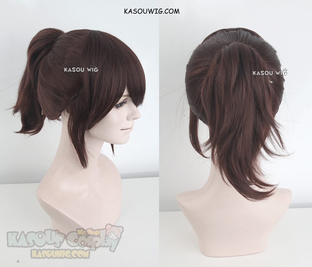 brown ponytail wig