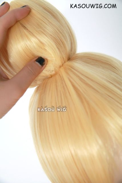 Tinkerbell short blonde cosplay wig with cute bun on top