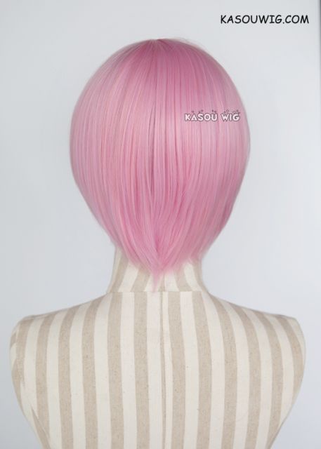 Re zero / Re: Life in a Different World from Zero  Ram short smooth cosplay wig pink ( KA034)