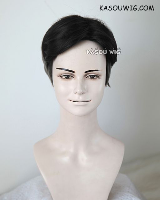 Yuri !!! on Ice Otabek Altin short black gray ombre cosplay wig