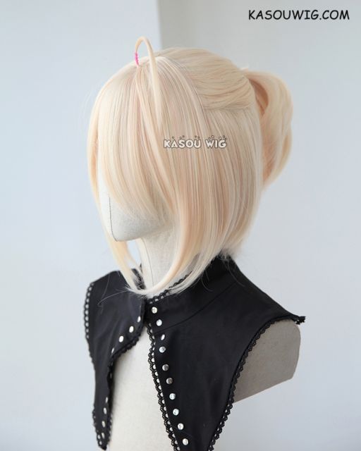 Fate Grand Order FGO sakura Saber Okita Souji pre-styled blonde cosplay wig