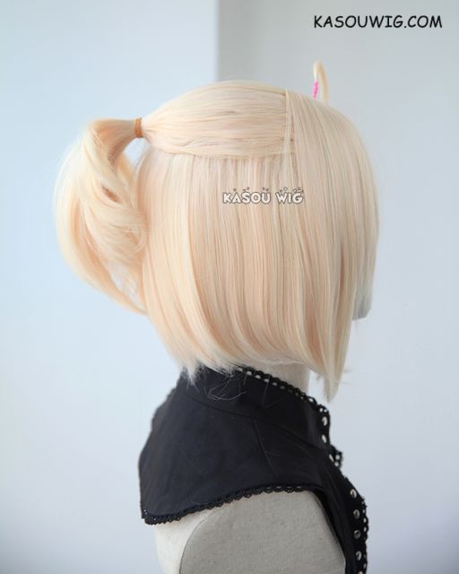 Fate Grand Order FGO sakura Saber Okita Souji pre-styled blonde cosplay wig