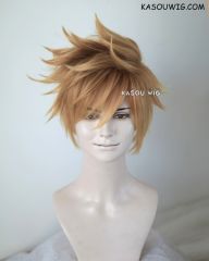 Kingdom Hearts Roxas / Ventus blonde ombre spiky cosplay wig