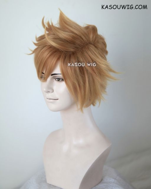 Kingdom Hearts Roxas / Ventus blonde ombre spiky cosplay wig