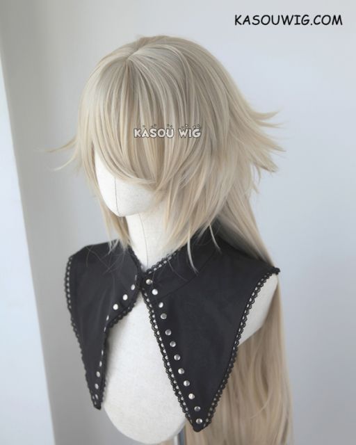 Fate Grand Order FGO Jeanne d'Arc alter 110cm long blonde braided cosplay wig