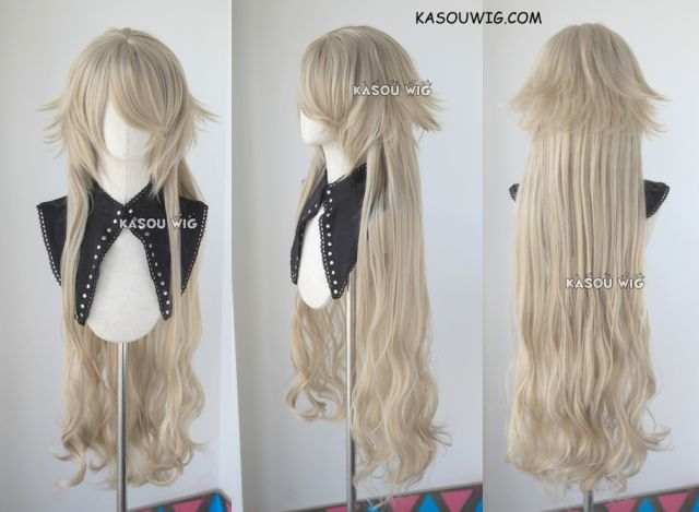 Fate Grand Order FGO Jeanne d'Arc alter 110cm long blonde braided cosplay wig