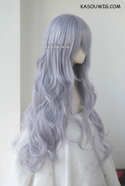 L-3 / SP26 silver Lavender long layers loose waves cosplay wig . heat-resistant fiber