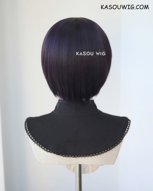 SK8 the Infinity Tadashi Kikuchi S-2 / SP31 deep purple short bob smooth cosplay wig with long bangs