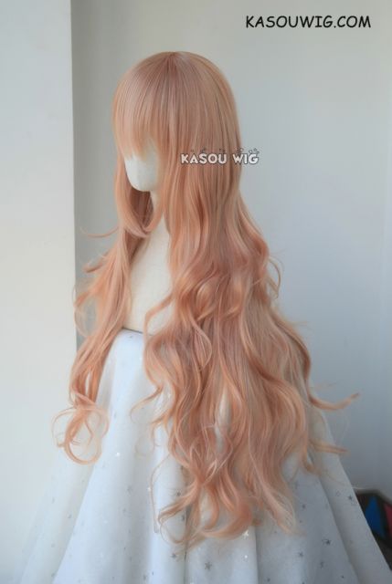 Danganronpa V3  Iruma Miu L-3 /  SP20 peach pink long layers loose waves cosplay wig