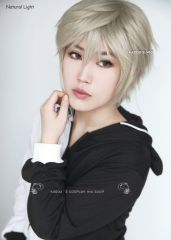 S-1 / SP02  >>31cm / 12.2"  short sand blonde layered wig, easy to style,Hiperlon fiber