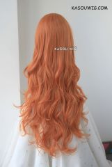 L-3 / SP15 pumpkin orange long layers loose waves cosplay wig