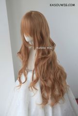L-3 /  KA023 caramel long layers loose waves cosplay wig