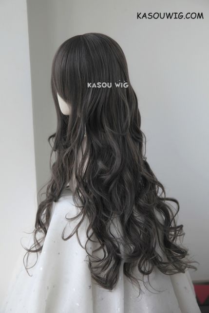 L-3 / SP09 dark gray long layers loose waves cosplay wig