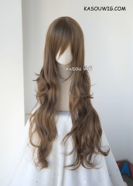 L-3 / KA025 Raw Umber  brown long layers loose waves cosplay wig