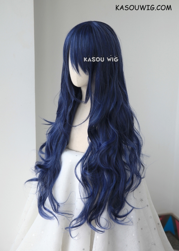 Navy blue outlet cosplay wig