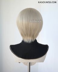 S-2 /  SP02 sand blonde short bob smooth cosplay wig with long bangs