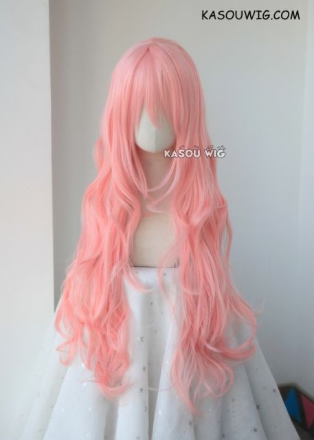 L-3 / SP12 pastel pink long layers loose waves cosplay wig