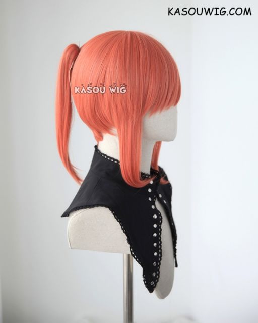 Kobayashi san Chi No Maid Dragon Kobayashi salmon orange ponytail cosplay wig