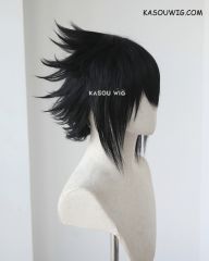 Naruto Uchiha Sasuke short layered spiky black cosplay wig KA032