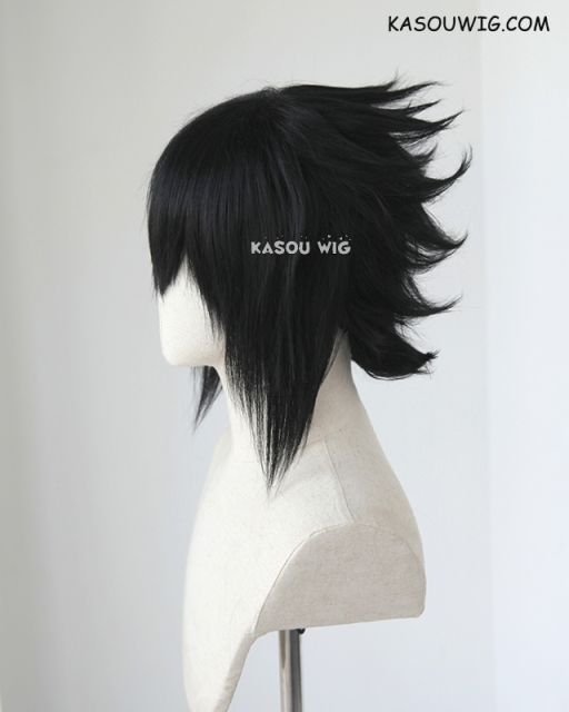 Naruto Uchiha Sasuke short layered spiky black cosplay wig KA032