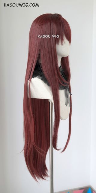 [SOLD OUT,WON'T BE RESTOCKED] 100cm / 39.5" Fate Grand Order FGO Lancer Scathach long Brown cherry long cosplay wig