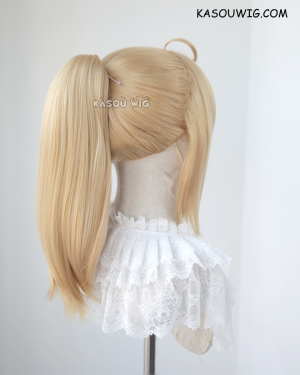 Fate Grand Order FGO bright blonde ponytail cosplay wig