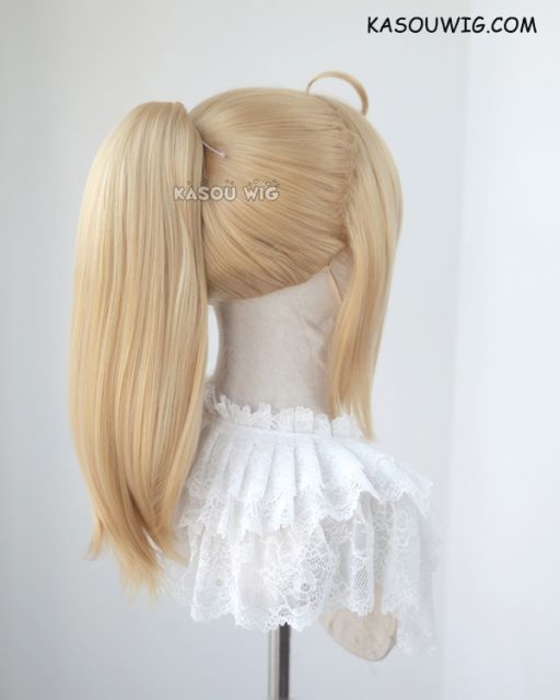 Fate Grand Order / FGO Saber Lily bright blonde ponytail cosplay wig