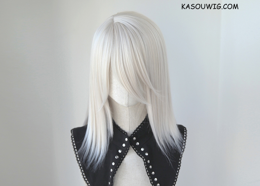 NieR Automata A2 long hair version. 100cm long warm white straight wig SP05