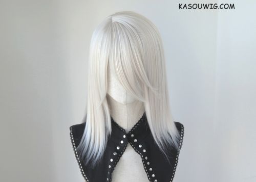 NieR: Automata Eve layered short silver cosplay wig