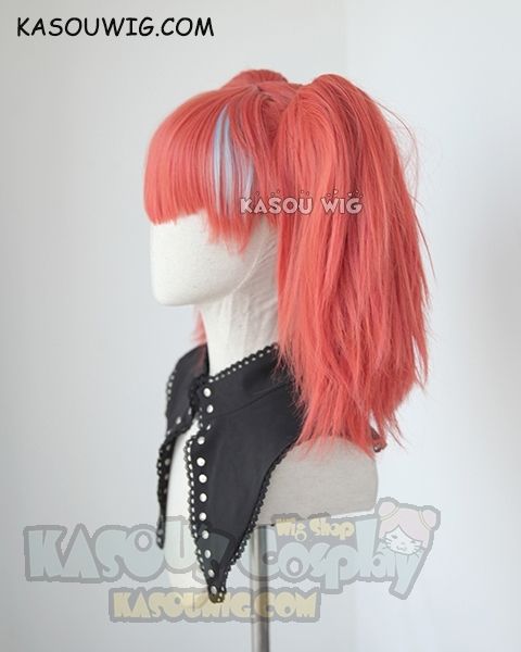 【Sold Out, won't restock】RWBY Neon Katt orange red cosplay wig with four ponytails