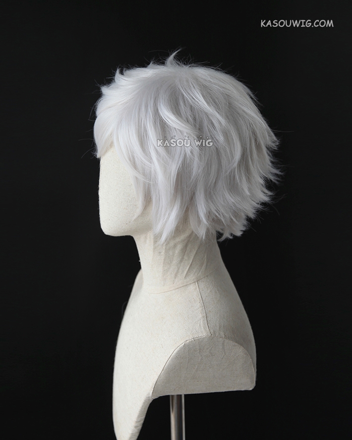 NieR: Automata Eve layered short silver cosplay wig