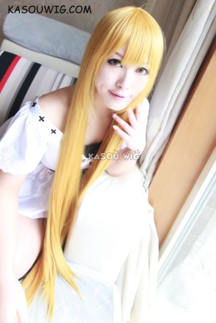 L-4 Sailor Moon Minako Aino/ Sailor Venus yellow blonde cosplay wig 100cm / 39.5"