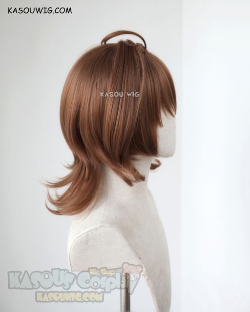 42cm. Fate Apocrypha Seig pre-styled brown cosplay wig