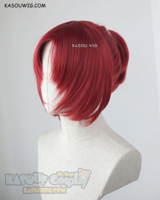 Fate Apocrypha Berserker of Black Frankenstein red ponytail cosplay wig