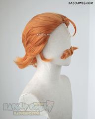 Voltron: Legendary Defender Coran short slicked back orange wig with mustache