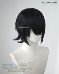 VLD Keith jet black short flippy cosplay wig