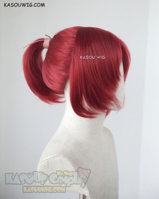 Fate Apocrypha Berserker of Black Frankenstein red ponytail cosplay wig