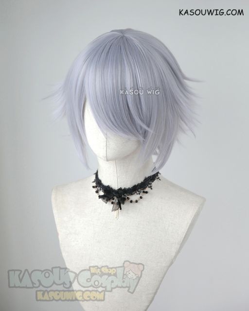 Fate Apocrypha FGO Assassin of Black Jack the Ripper short flippy silver Lavender cosplay wig SP26