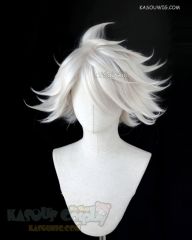 【2 Colors】Hazbin Hotel Angel Dust Danganronpa V3 Kiibo Fate Apocrypha FGO Karna pearl white thick spiky short wig