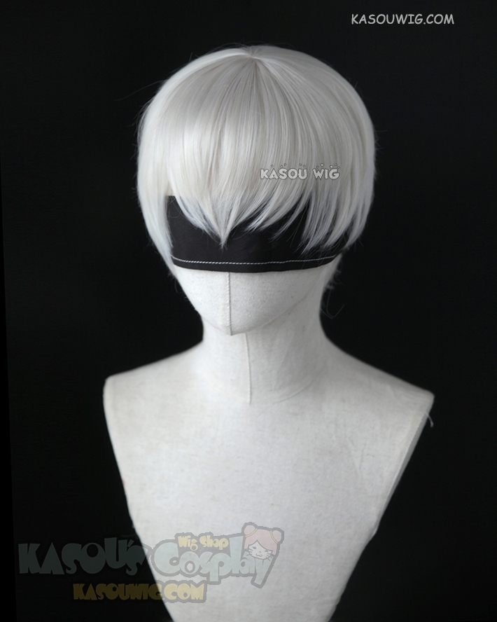 NieR Automata 9S short bob haircut snow white cosplay wig . KA001