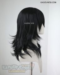 Mouthwashing Anya/ My Hero Academia Aizawa Shota Eraserhead/ Chainsaw Man Asa Mitaka/Yoru 50cm long black layered wig
