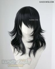 Mouthwashing Anya/ My Hero Academia Aizawa Shota Eraserhead/ Chainsaw Man Asa Mitaka/Yoru 50cm long black layered wig