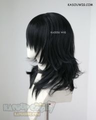 Mouthwashing Anya/ My Hero Academia Aizawa Shota Eraserhead/ Chainsaw Man Asa Mitaka/Yoru 50cm long black layered wig