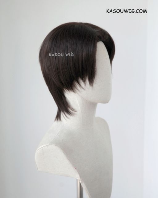 Voltron: Legendary Defender Hunk natural black middle-parted short cosplay wig