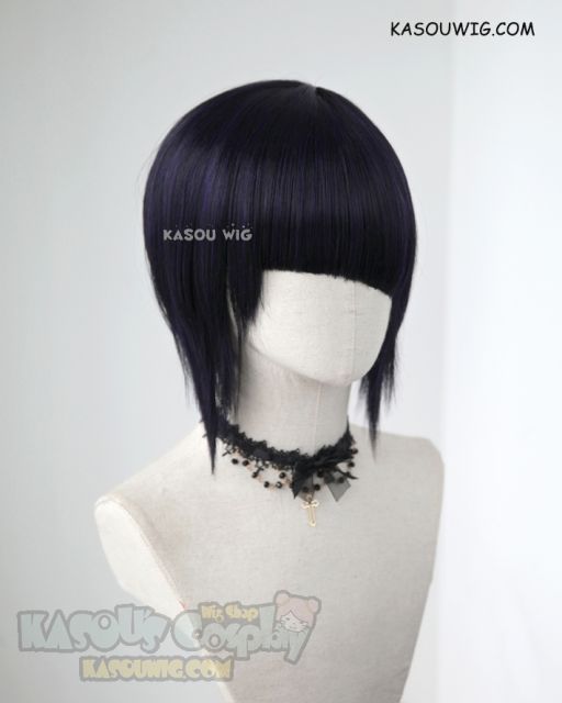 My Hero Academia Jiro Kyoka short deep purple inverted bob cosplay wig