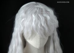 Berserk Griffith 78cm long light silver wavy cosplay wig