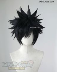 S-5 KA032 Fairy Tail Gray. My Hero Academia Dabi black short spiky cosplay wig