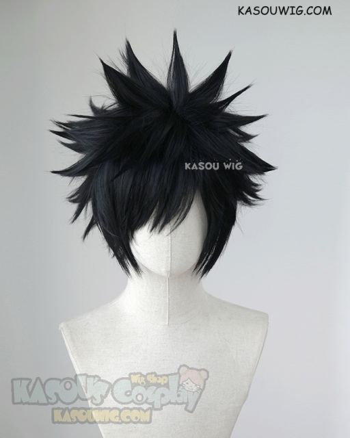 Fairy Tail Gray. My Hero Academia Dabi black short spiky cosplay wig