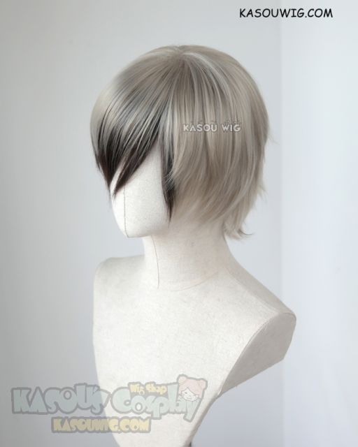 Tales of Xillia 2 Ludger Will Kresnik short beige blonde with deep brown bangs